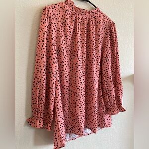 Avanova - Women’s 3/4 Sleeve Mock Neck Blouse -